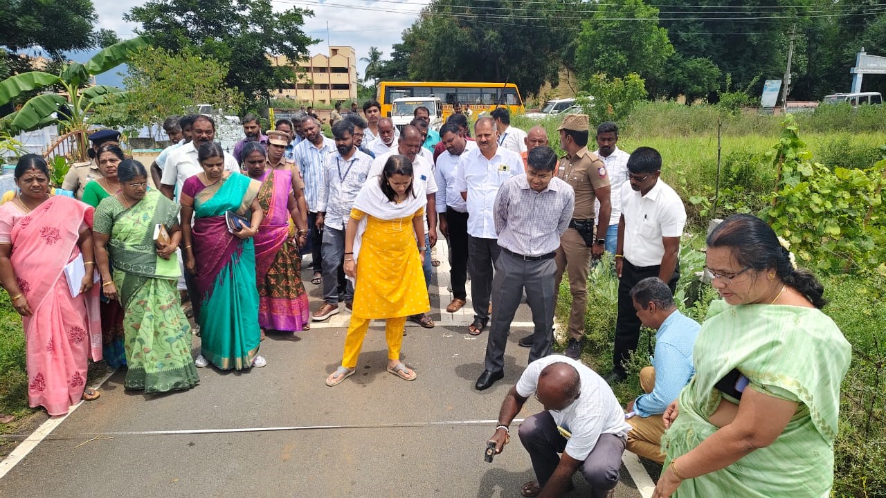 Site Inspection by District Collector